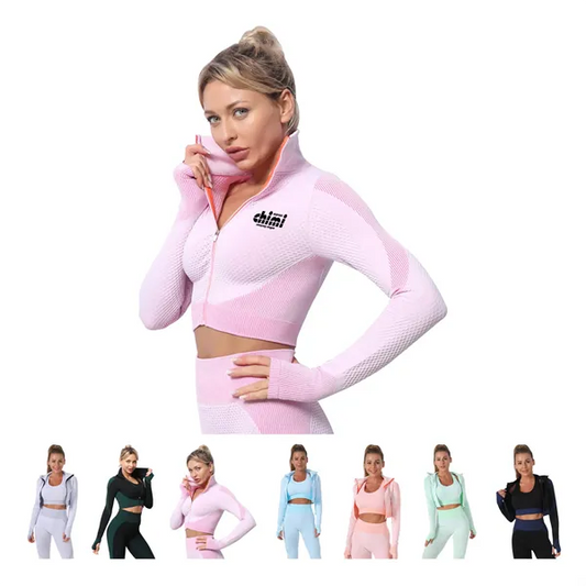 Seamless Yoga Suit 3-Piece Set for Women