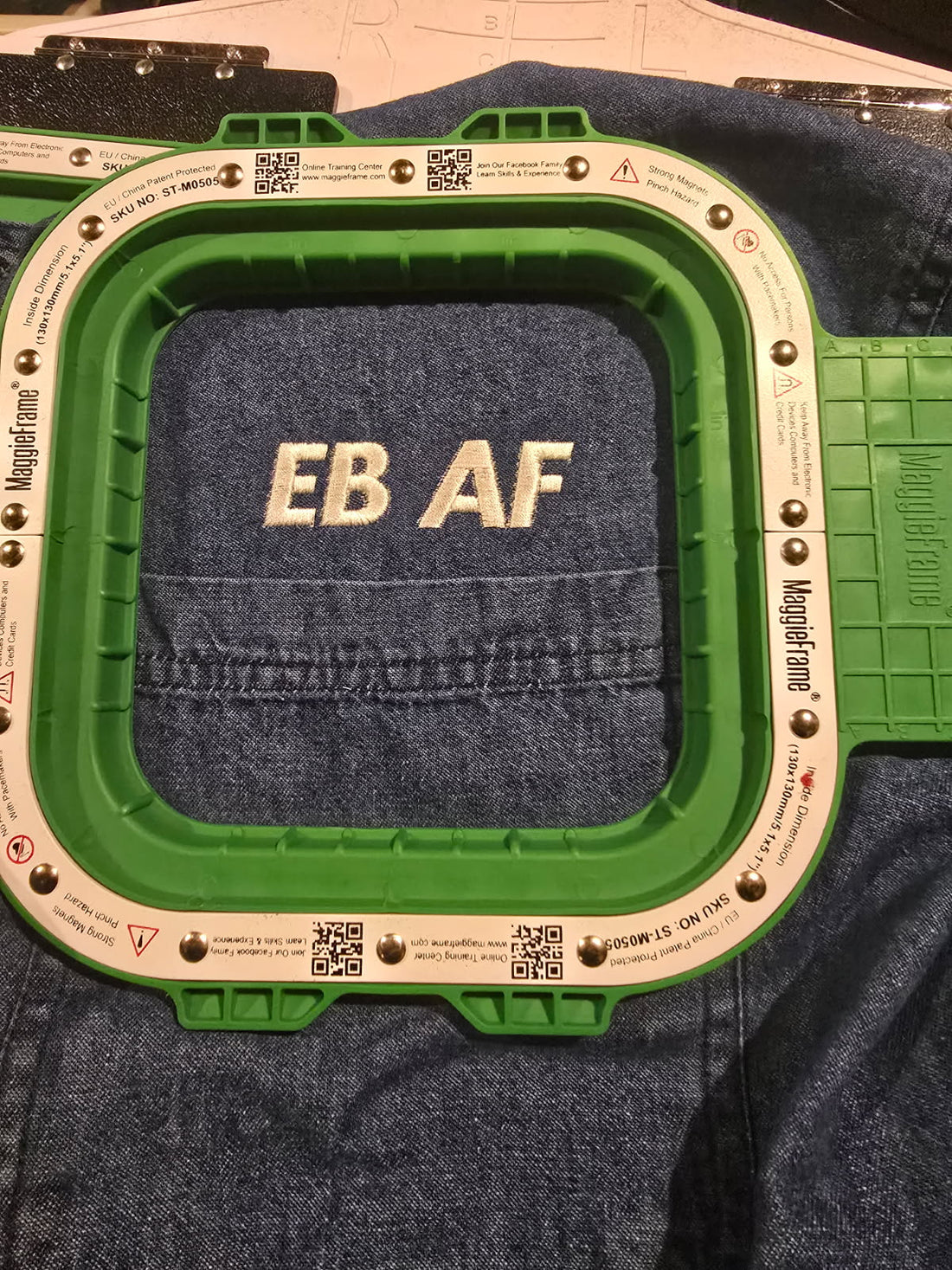 embroidered eb af