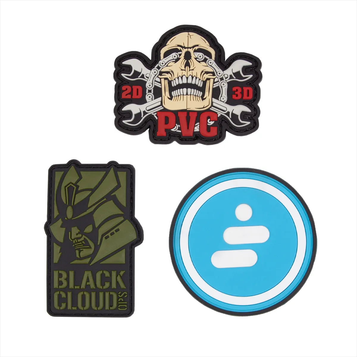 inkdnylon custom 2d pvc patches
