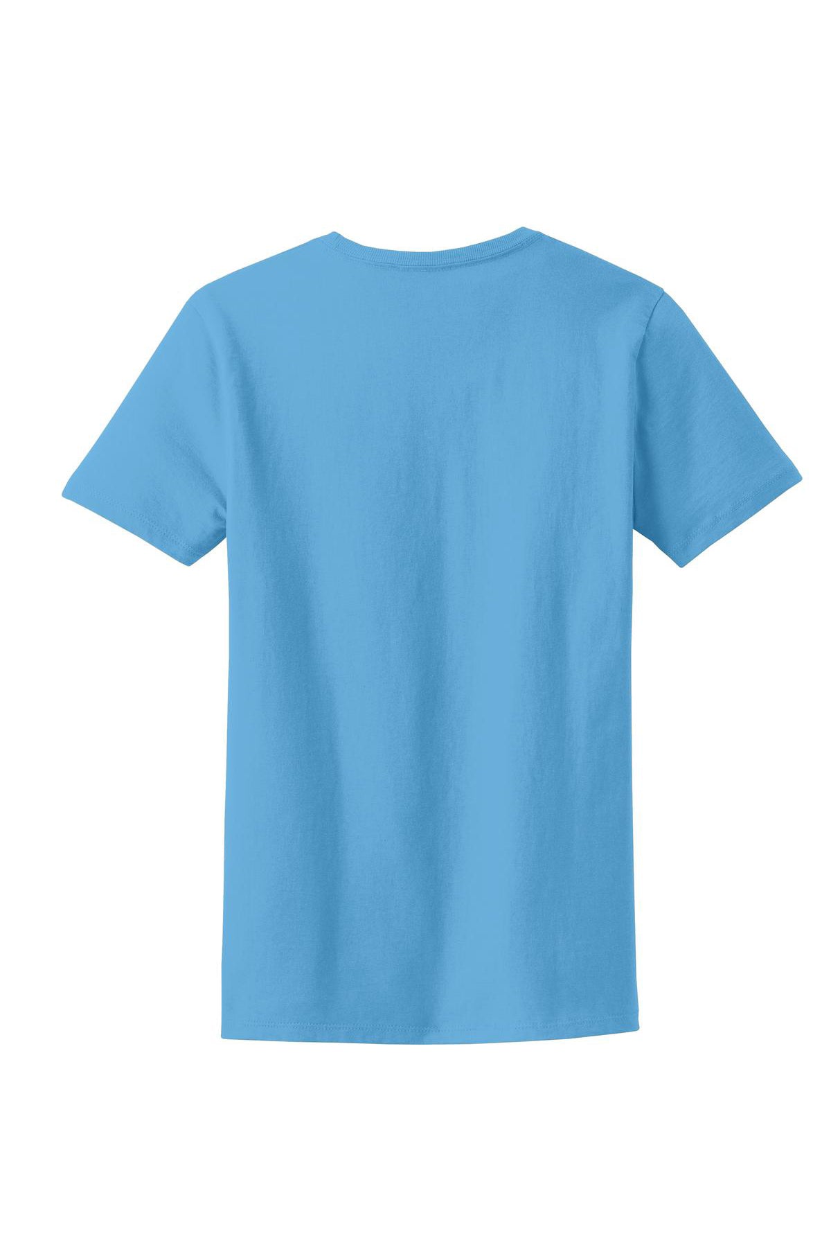 Black t-shirt with a brand logo on the back against a white background