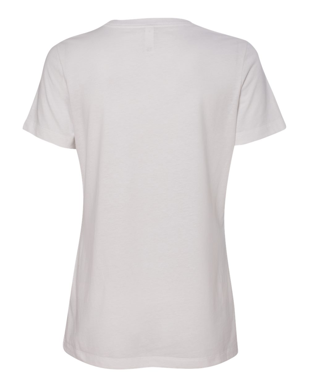 White t-shirt on a white background