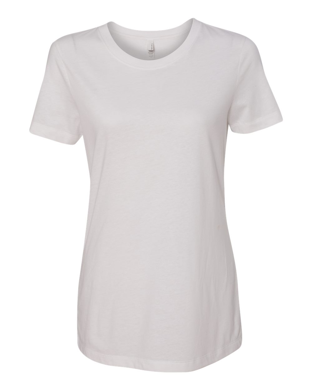 Plain white t-shirt on a white background
