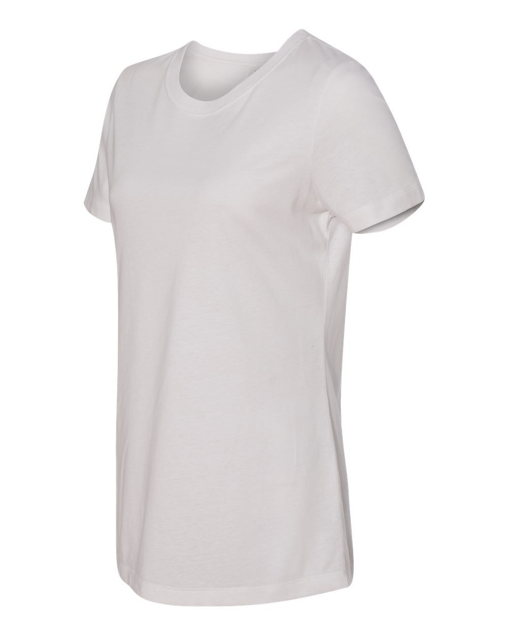 White t-shirt on a white background