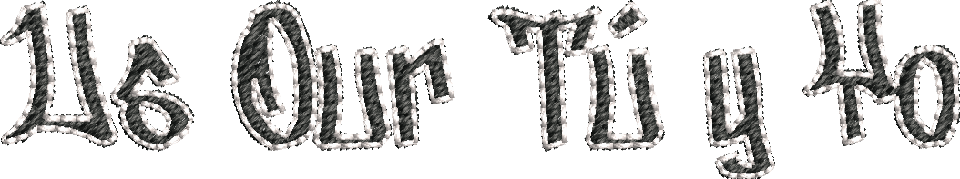 Text in a stylized font on a white background