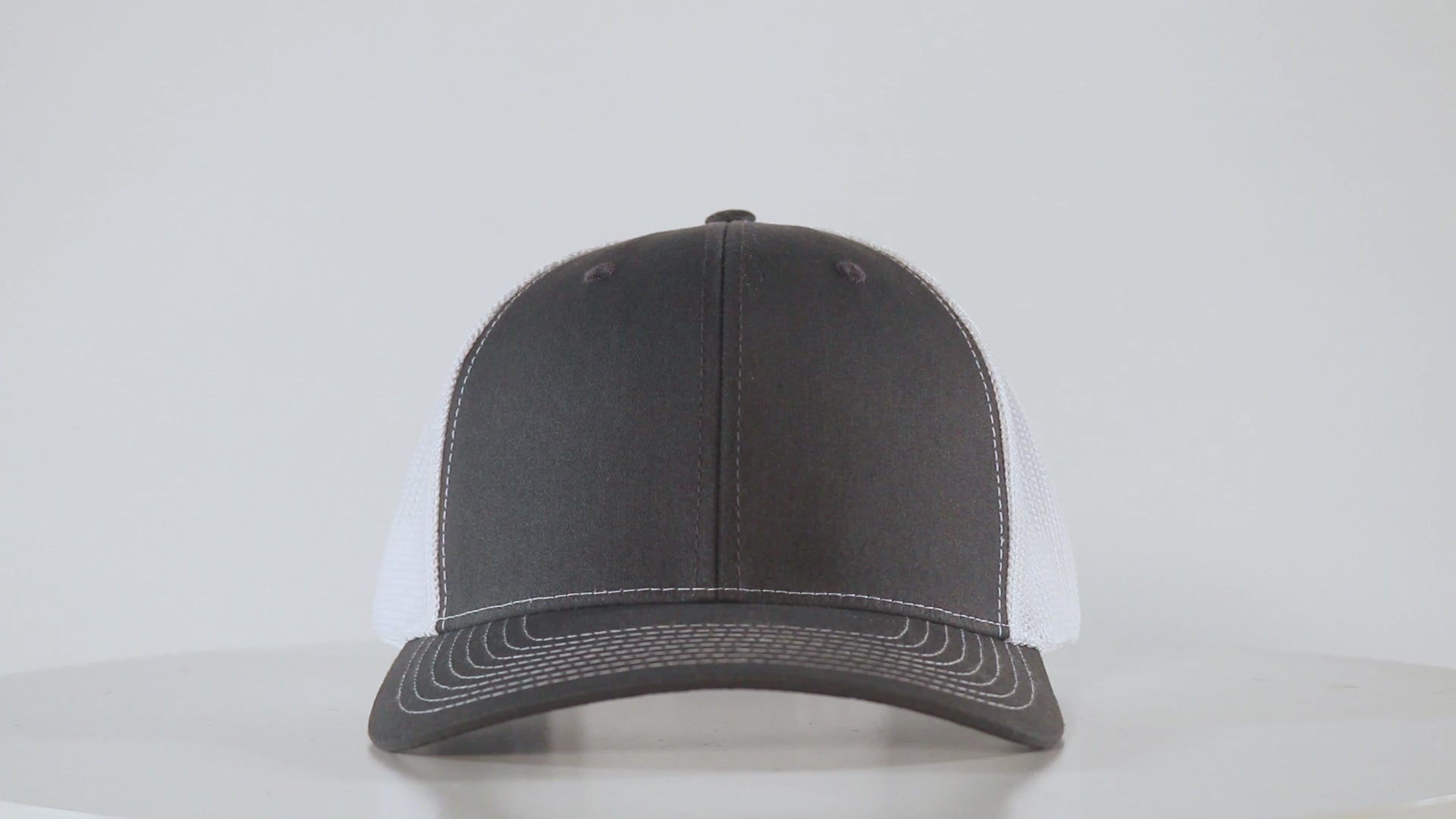 video if a black and  white mesh richardson 112 snapback cap