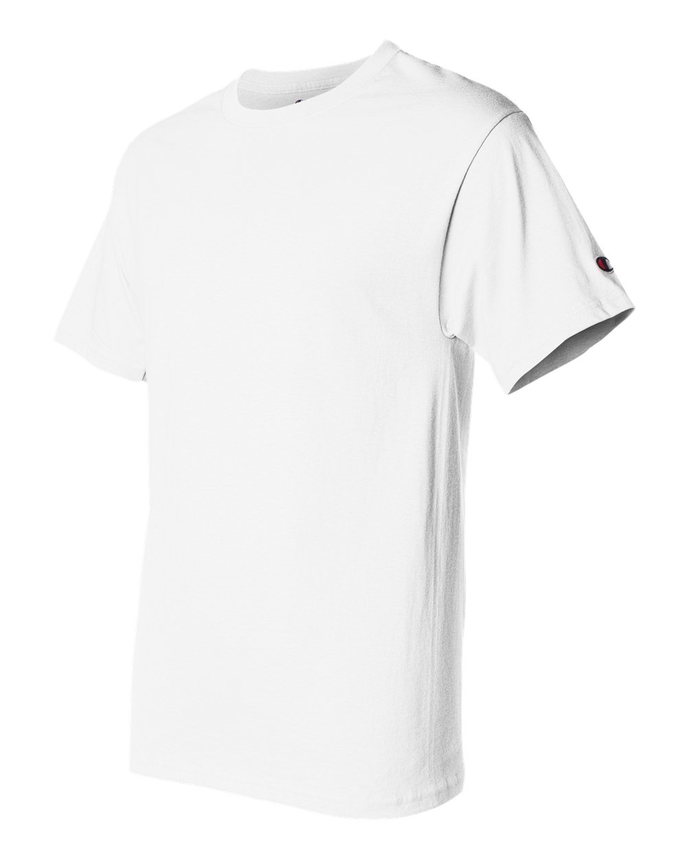White t-shirt on a white background