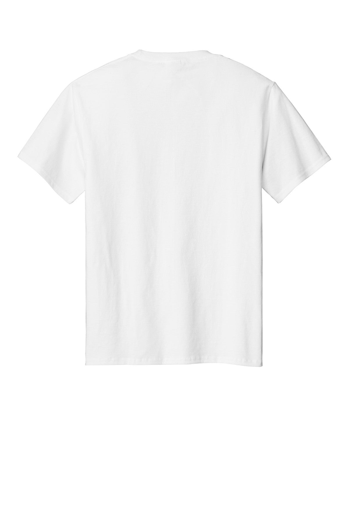 Plain white t-shirt on a white background
