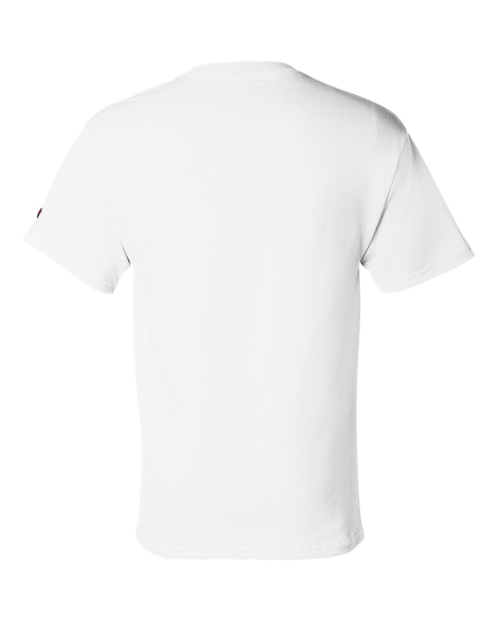 White t-shirt on a white background