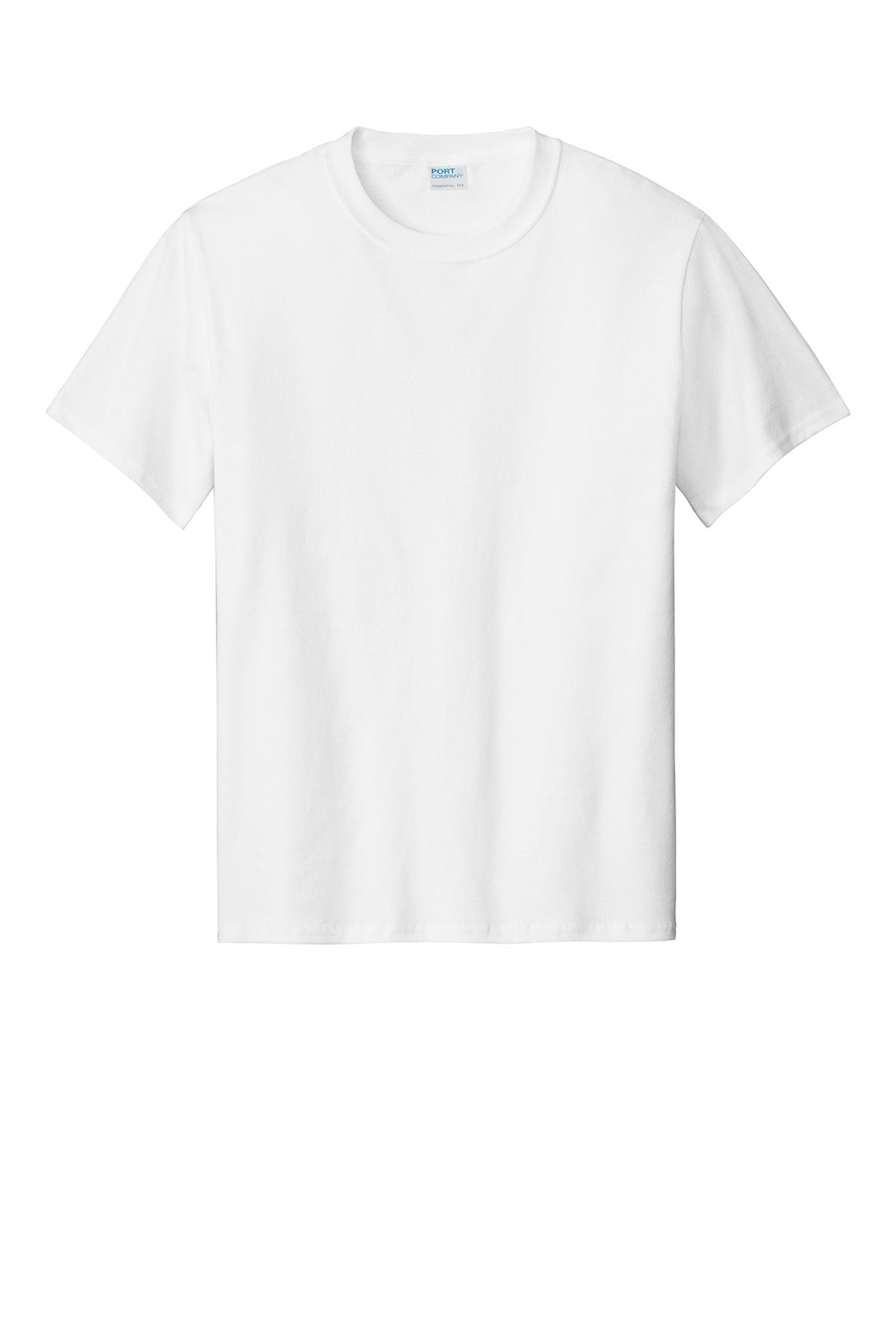 White t-shirt on a white background